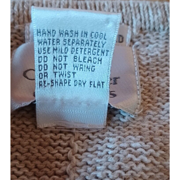 CHRISTOPHER & BANKS Cream Colored Embroidered Holiday Cardigan Women's Small Y2K - Picture 5 of 5